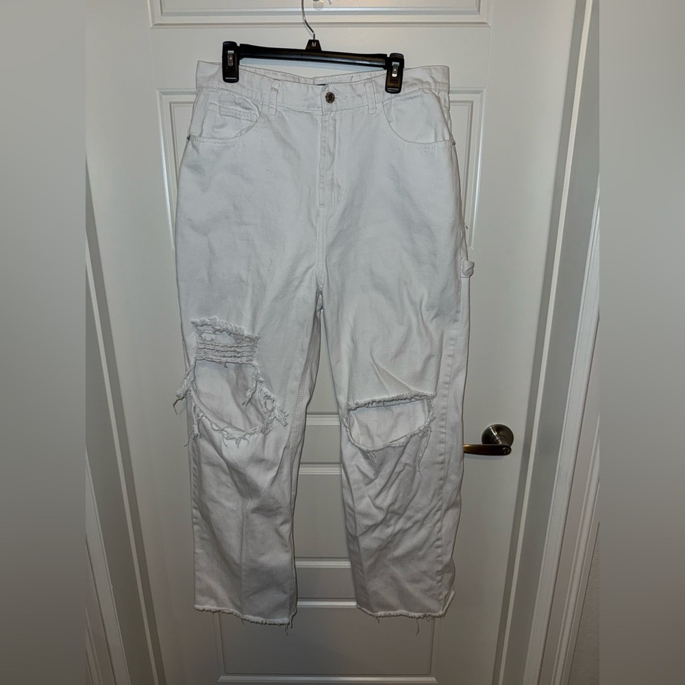 PrettyLittleThing White Denim Jeans